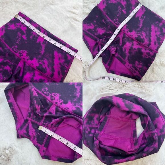 Lululemon Boogie Short *Full-On Luon (Roll Down) Bike Shorts Purple size 4 - Picture 9 of 9